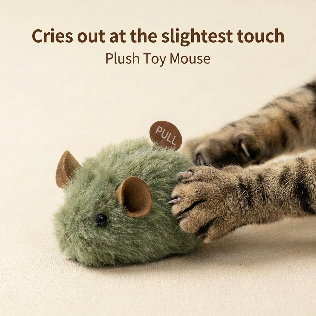 Chirping Mouse Interactive Cat Toy
