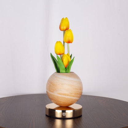Romantic Tulip LED Lamp 🌷 – Warm Ambient Night Light for Bedroom & Aesthetic Home Decor