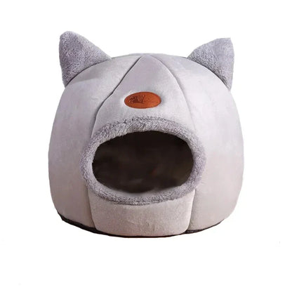 The Original Deluxe Cozy Cat Bed | Premium Warm Cat Ear Tent Cave
