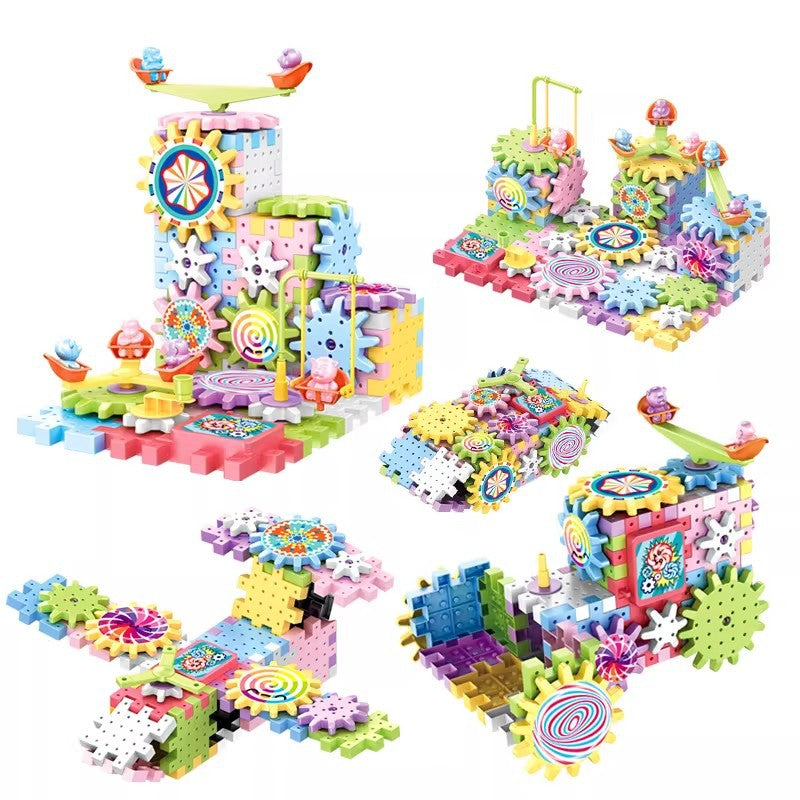 Electric Gear Building Kit for Kids – Creative STEM Toy | Perfect Gift for Boys & Girls