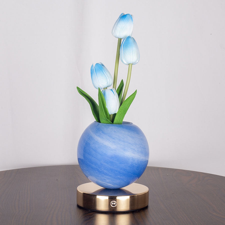 Romantic Tulip LED Lamp 🌷 – Warm Ambient Night Light for Bedroom & Aesthetic Home Decor