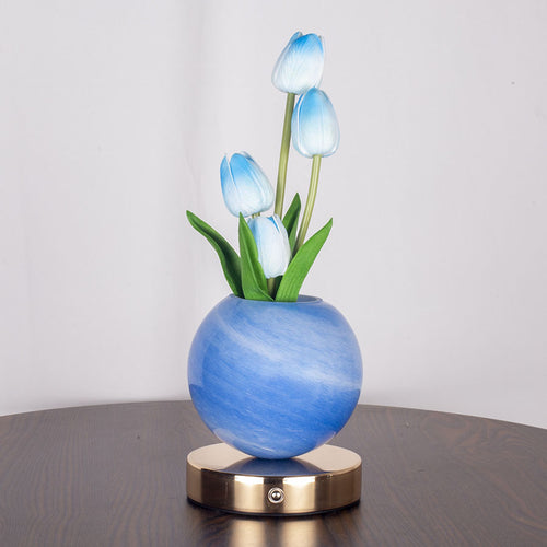 Romantic Tulip LED Lamp 🌷 – Warm Ambient Night Light for Bedroom & Aesthetic Home Decor