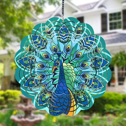 🔥🌿 Hot Selling! 3D Mandala Wind Spinner – Beautiful Stainless Steel Bird Decor for Garden & Patio ✨