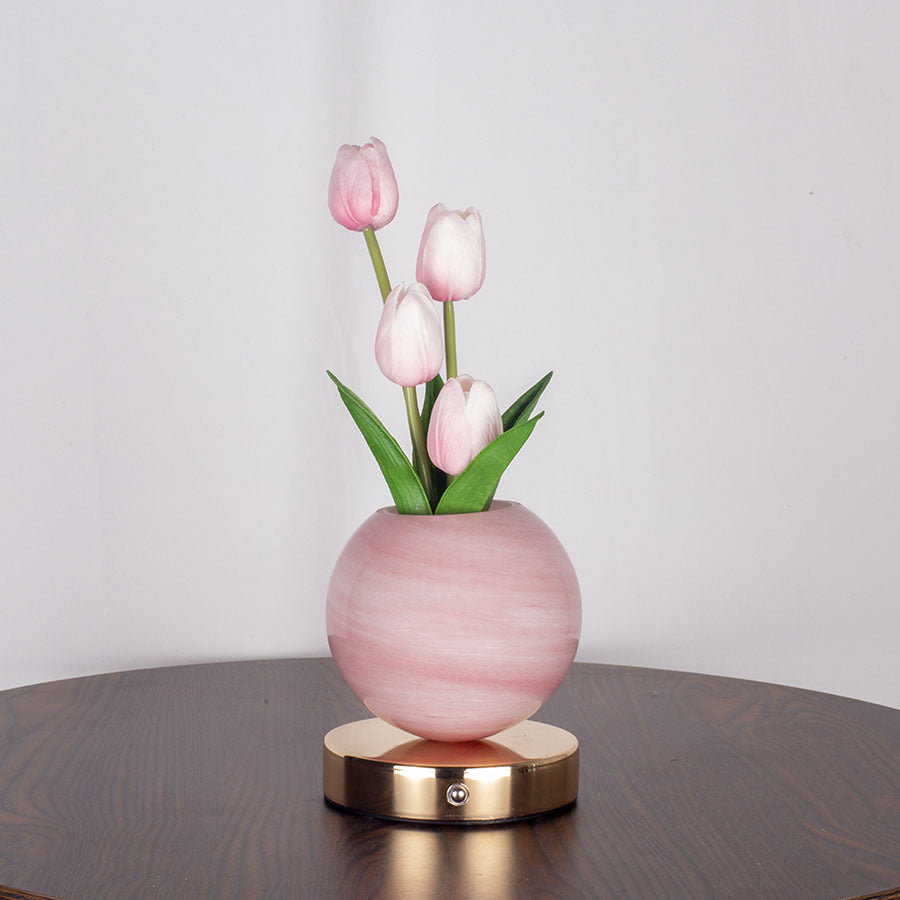 Romantic Tulip LED Lamp 🌷 – Warm Ambient Night Light for Bedroom & Aesthetic Home Decor