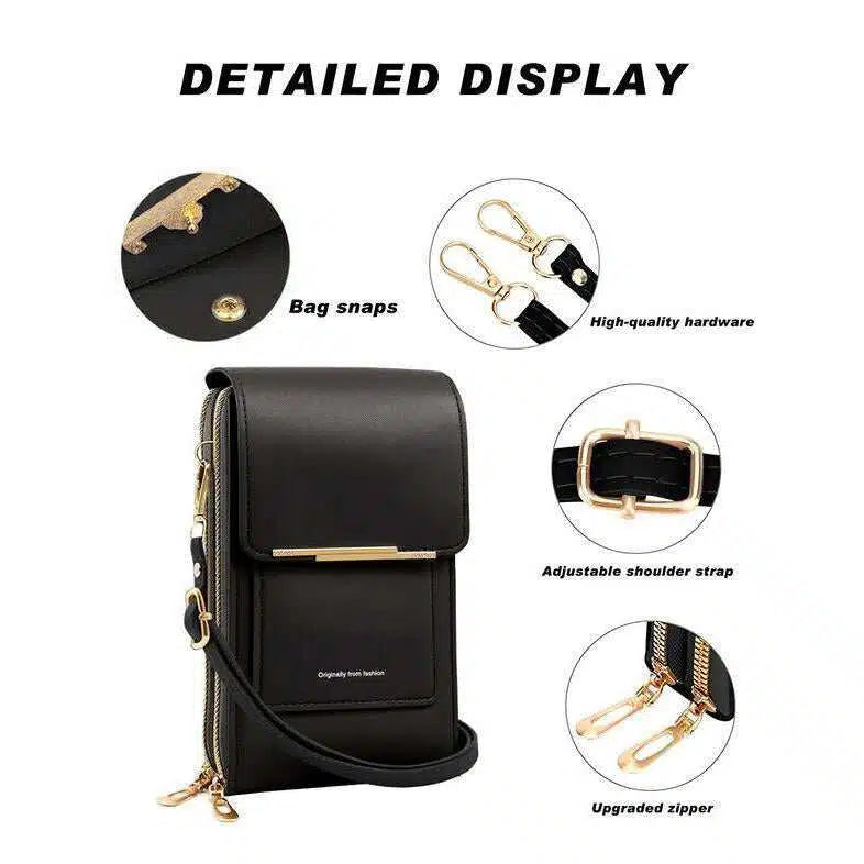 60% OFF 2026 Trendy Minimalist Elegant Women's Touchscreen Crossbody Phone Wallet
