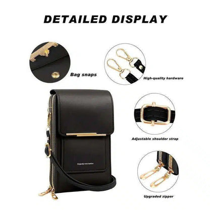 60% OFF 2026 Trendy Minimalist Elegant Women's Touchscreen Crossbody Phone Wallet