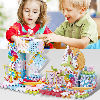 Electric Gear Building Kit for Kids – Creative STEM Toy | Perfect Gift for Boys & Girls