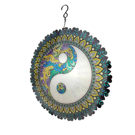🔥🌿 Hot Selling! 3D Mandala Wind Spinner – Beautiful Stainless Steel Bird Decor for Garden & Patio ✨