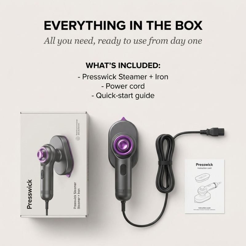 2-in-1 Portable Handheld Garment Steamer & Travel Iron