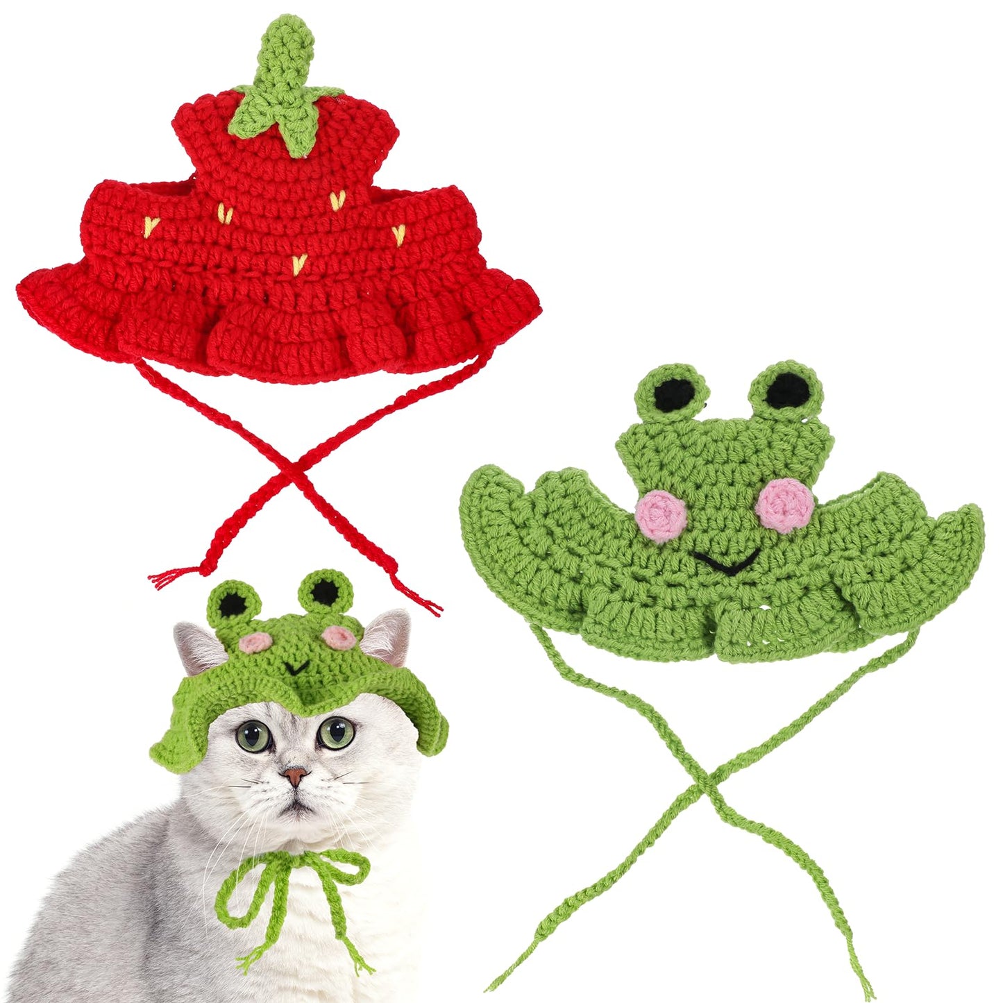 Cute Flower Cat Hat