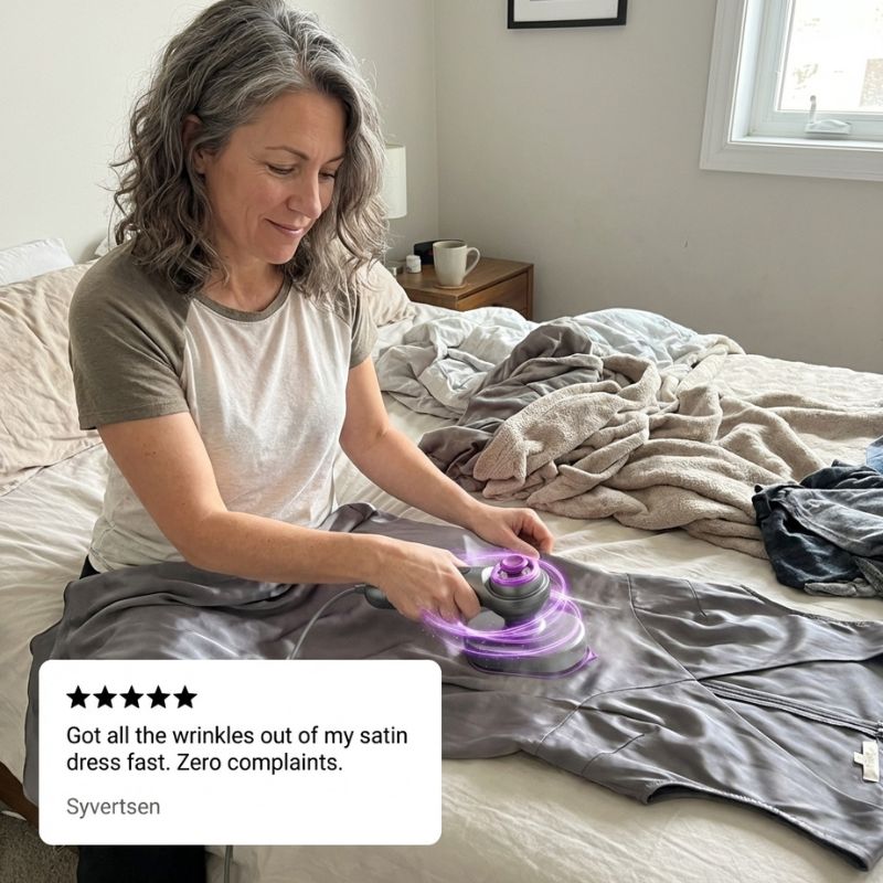 2-in-1 Portable Handheld Garment Steamer & Travel Iron