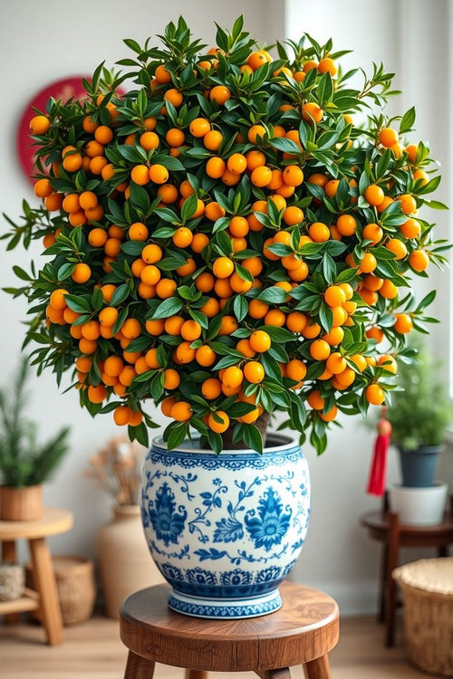 Kumquat Seeds for Planting – Easy to Grow Dwarf Citrus Fruit Tree Seeds for Home Garden & Pots