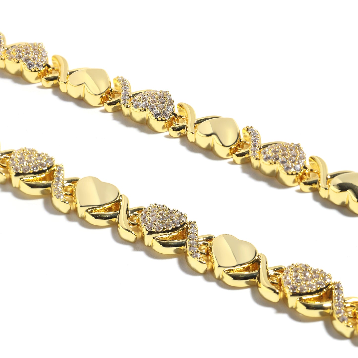 Gold  Diamond Gemstone Necklace