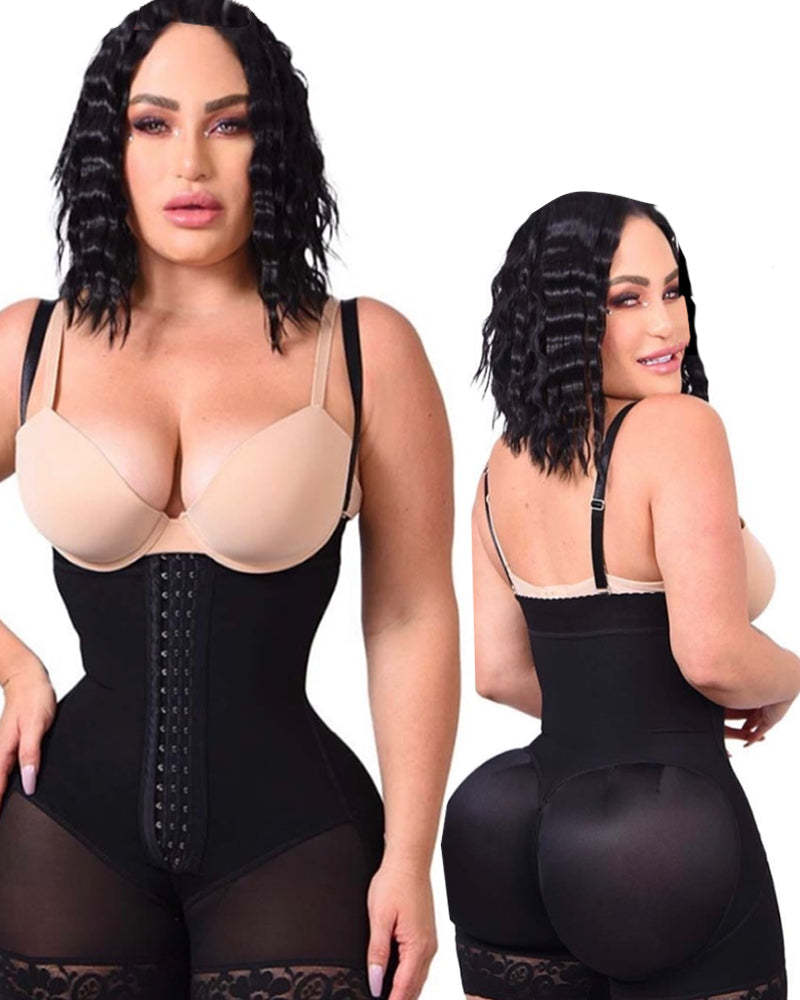 Women's tummy tuck waist and hip lifting body shaper