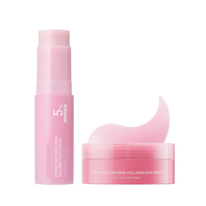 Pink Collagen Multi Balm Stick – Volumizing & Firming Anti-Aging Care for Eyes, Lips, Neck & Fine Lines