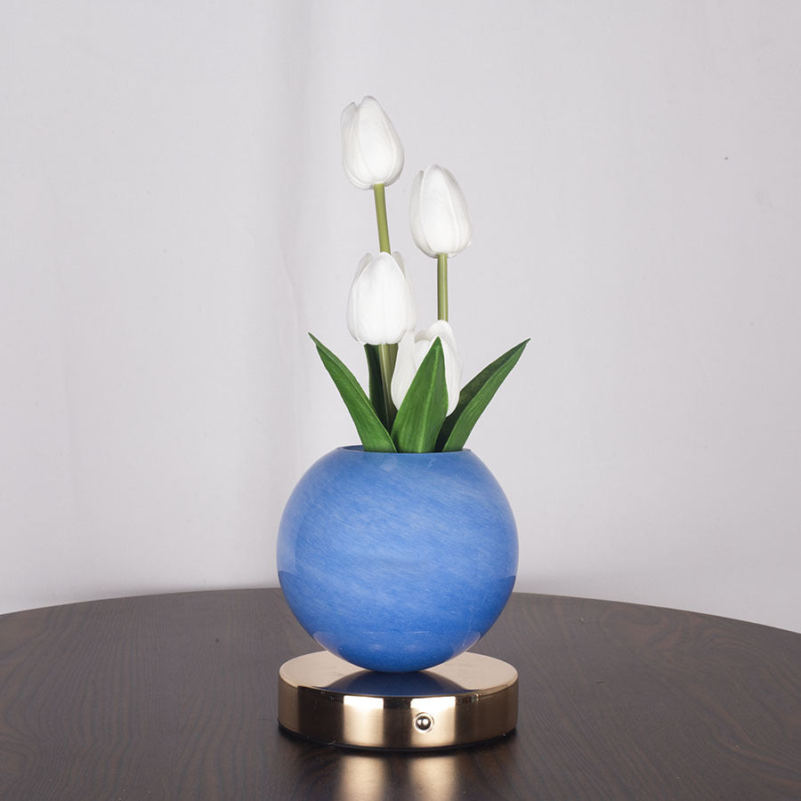 Romantic Tulip LED Lamp 🌷 – Warm Ambient Night Light for Bedroom & Aesthetic Home Decor