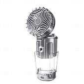 Solar Camping Light with Fan Portable and Stretchable Electric Fan Emergency Light Outdoor Lighting Mobile Phone Rechargeable LED Tent Light