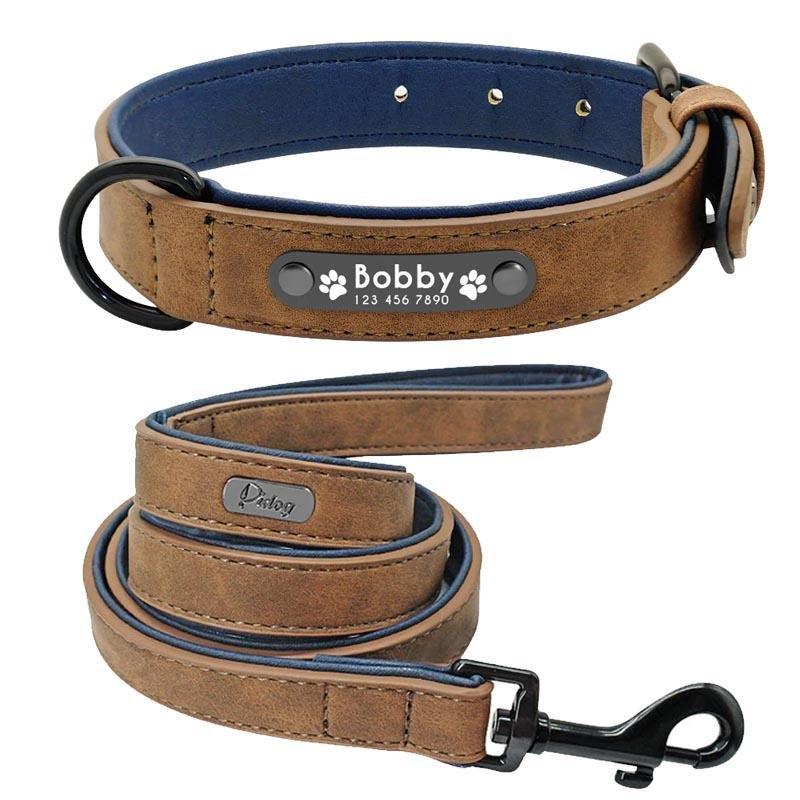 Personalisiertes Hundehalsband aus Leder