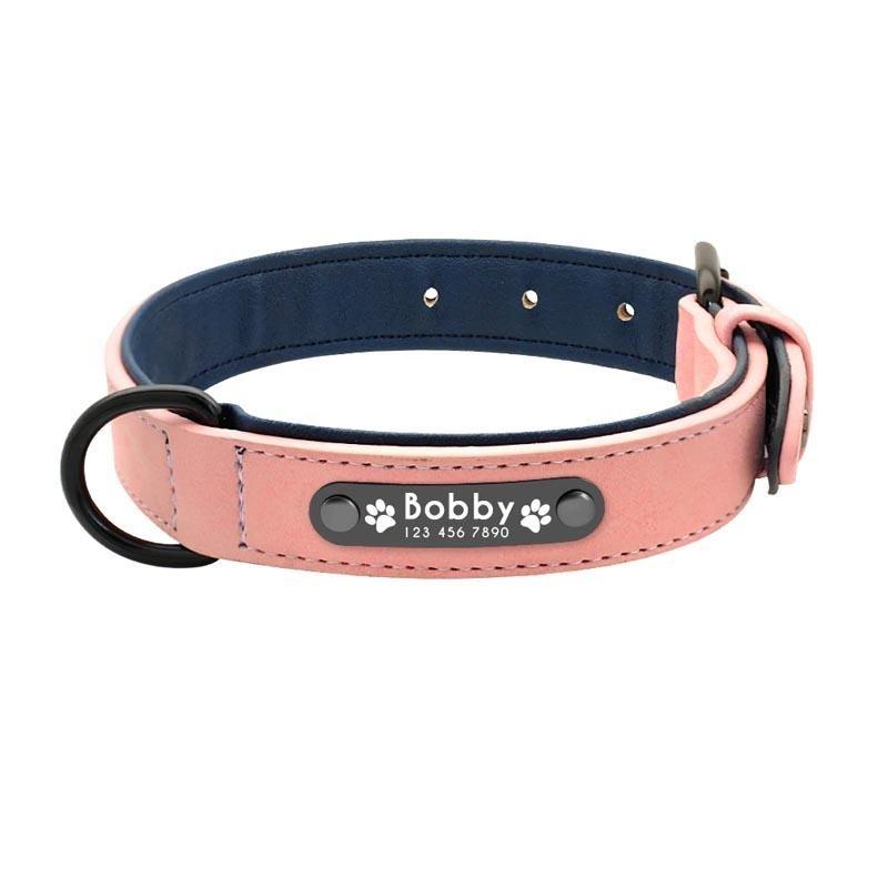 Personalisiertes Hundehalsband aus Leder