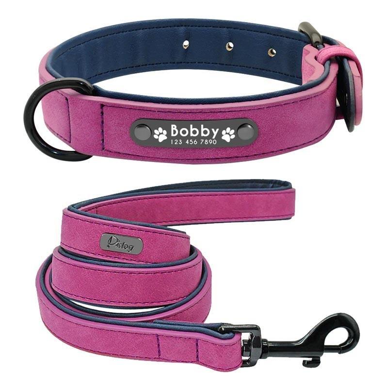 Personalisiertes Hundehalsband aus Leder