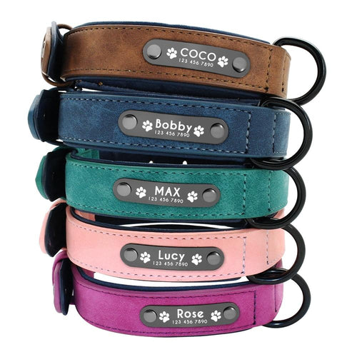 Personalisiertes Hundehalsband aus Leder
