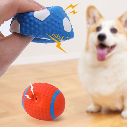 Interactive Latex Squeaky Sports Ball for Dogs