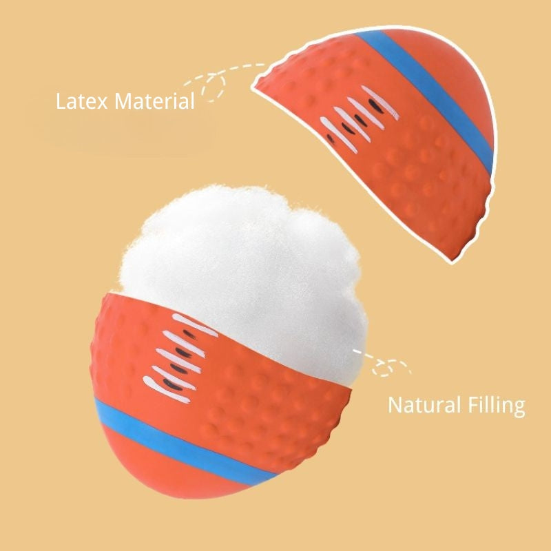 Interactive Latex Squeaky Sports Ball for Dogs