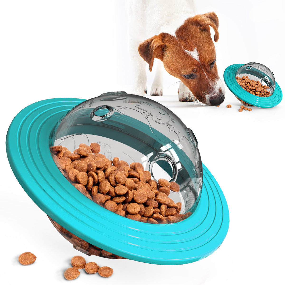 Interaktives UFO Hundespielzeug - Slow Feeder & Leckerli-Spender